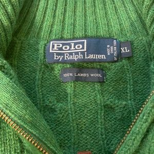 Lambswool cable sweater - mens XL